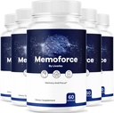 (5) Pack) Memoforce Brain supplement - Official Memoforce Premula Pills, Advanced Support Memo Force Brain supplement for Wellness " Overall Health, Memoforce Reviews, 300 Capsules for 5 Months