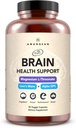 Amandean Brain Supplement. Nootropowe wsparcie dla pamięci, ostrości, klarowności. Magnezu L- Threonian (Magtein), Lion 's Mane Mushroom Extract, Alpha GPC Choline Complex. 90 Kapsułki wegetariańskie.