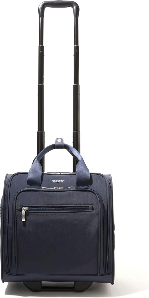 Baggallini 2 Wheel Underseater Carry-On - Lightweight Travel Weekender Luggage