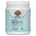 Garden of Life SPORT Whey Plus Weight Management with Amino Energy - 20g of Grass Fed Protein Isolate for Women and Men - Vanilla Powder - With Capsimax, 2 Billion CFU Probiotics, About 15 Servings
