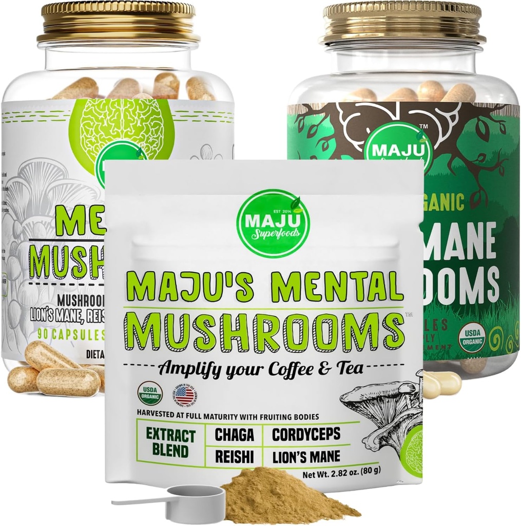 Maju Superfoods Психично гъби бъндъл