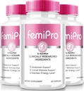 NutraRize (3 rinkinys) FemiPro kapsulės, Premium formulė šlapimo heath paramos, All- Natūralus priedas kontrolės ir bendros sveikatos, Femi Pro atsiliepimai (180 kapsulės)