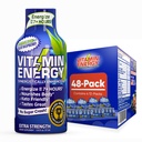 Enerji Vitamini Immune+ Ekstra Güçlü Enerji Shot Blue Raspberry 48 Pack, 260 mg Natural Caffeine, B-Vitamins, Citicoline, Green Tea, Immunity & Focus Support, Zero Sugar, Gluten-Free 1.93 fl ozz