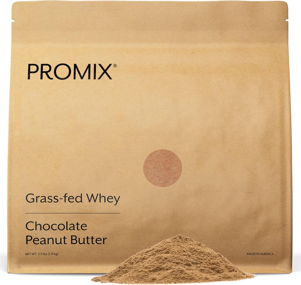 ProMix Nutrition Whey Protein Powder, Chocolate Mogyoróvaj - Grass- Fed - A Post Workout Fitness & Nutrition Shakes, Smoothie, Sütő- és főző receptek - Gluténmentes - 2.5 Font (1x)