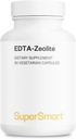 Supersmart - EDTA Zeolite 98% (Erweiterte Formel) - mit Milchdistel & Parsley - High Potency Supplement | Made in USA | Non-GMO & Gluten Free - 90 Vegetarische Kapseln