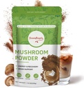 GREENPEOPLE Mushroom Powder Mushroom supplement - 10-in-1 Mushrooms Lions Mane Powder with Reishi/Cordyceps/Chaga/Turkey Tail/Maitake/Complex for Cognitive Function " Immune Support 78 Servings