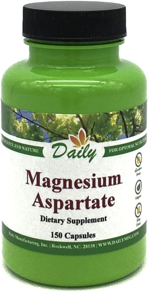 Dagelijkse productie Magnesium (100 mg van Magnesium aspartaat) 150 Vegetarische capsules