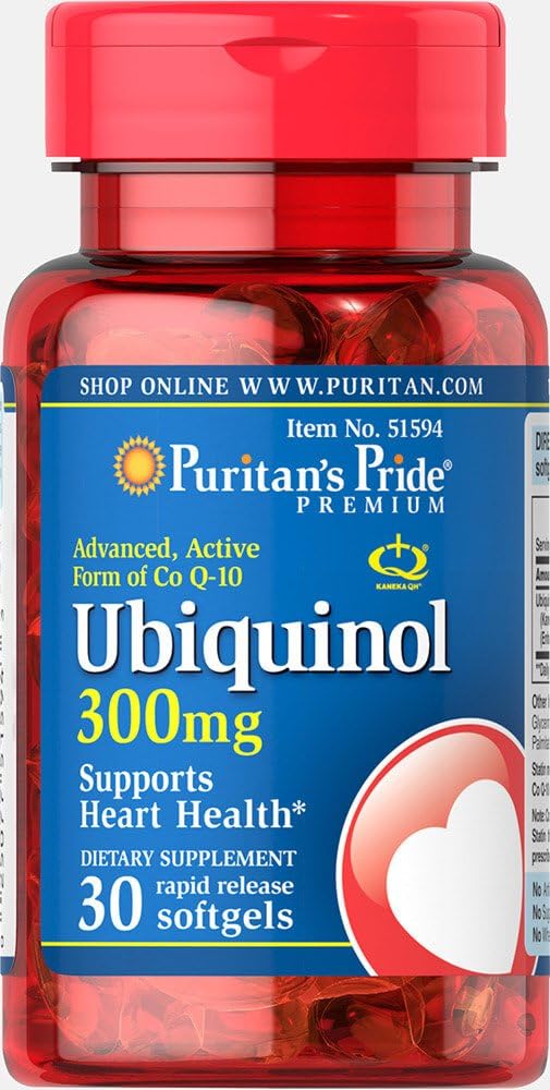 Puritan 's Pride Ubikinol 300 mg Softgels, 30 gróf