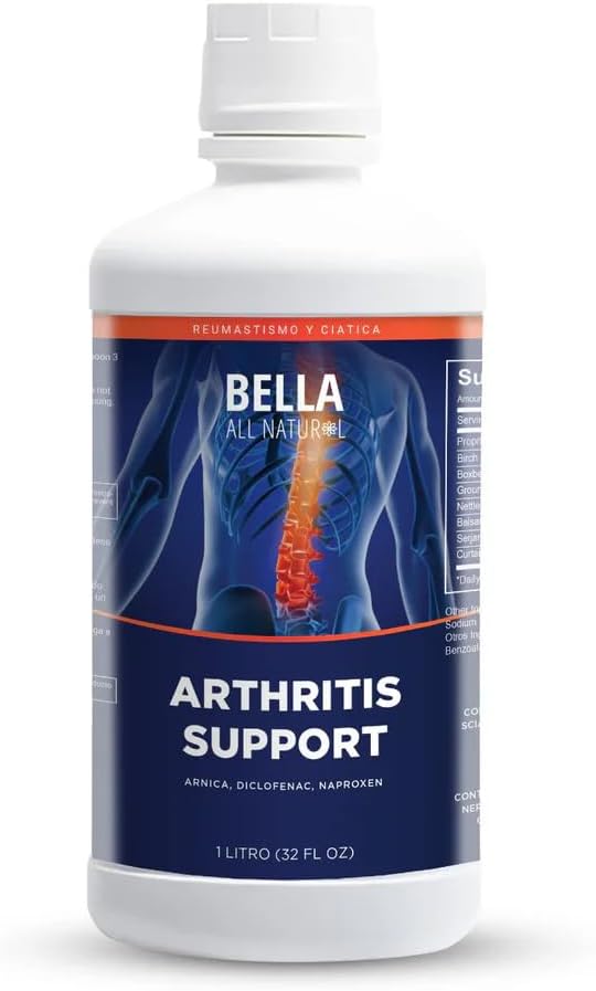 Bella All Natural Joint Support Liquid – 32 fl oz High Absorption for Joint Comfort, Mobility, Flexibility & Bone Health