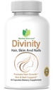שיער Divinity שיער, עור וציפורים 60 קפסולות 5000 mcg Biotin P-amino Benzoic Acid, תמצית פיספ, Fo-Ti, Bamboo תמצית, Sting Nettle, סיני Peony, Spirulina, Saw דקלטו דקלטו דקלטו, תמצית פירוט