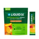 Рідкий I.V. d Hydration Multiplier ® +Energy - Mango Tamarind - Hydration Порошок Packets Electrolyte Powder Drink Mix Зручний односерійні палички Non-GMO 14 Сервінги (Pack of 12)
