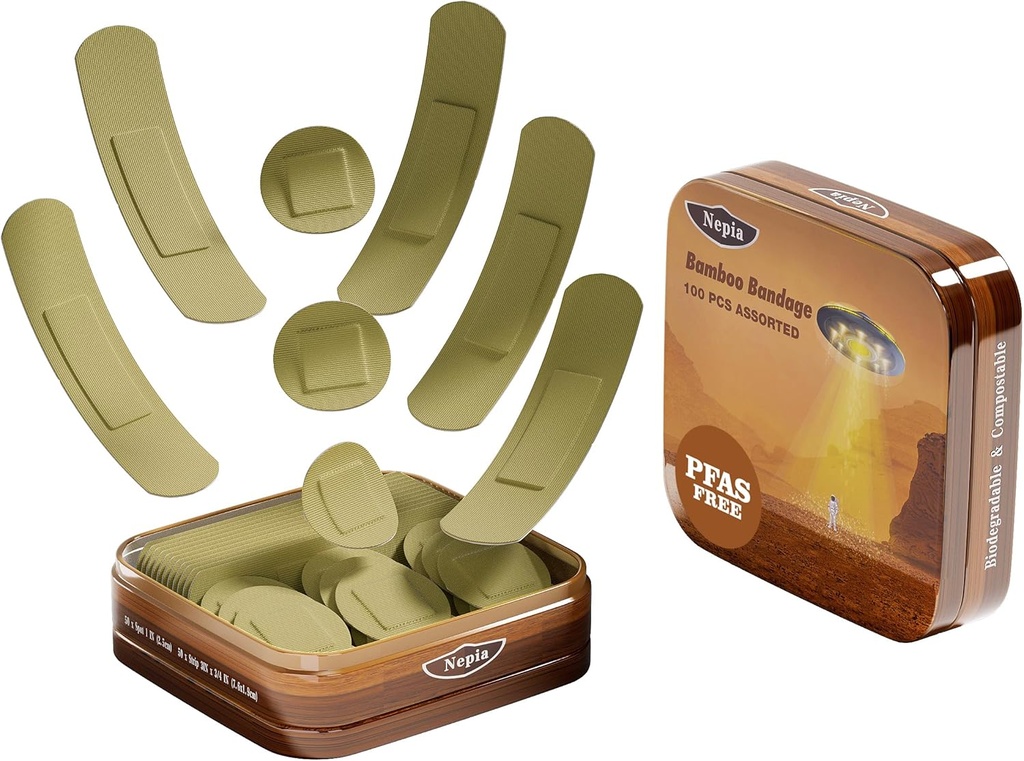 Nepia Hypoallergenic Бамбукови Fabric As nuffed Shapes Bandages  гофри & Latex Free . .