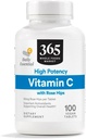 365 oleh Whole Foods Market, Potency Tinggi Vitamin C dengan Rose Hips, Vegan, 100 tablet