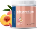Simple Promise ElectroSlim - Sugar-Free Keto Electrolytes порошок - No Sugar Formula для щоденної енергетичної підтримки і Hydration, Low Sodium Organic Electrolytes Powder, 30 Сервінги, Peach Flavor
