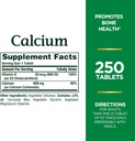Nature's Bounty Calcium Carbonate & Vitamin D, поддерживает иммунное здоровье и здоровье костей, 600 мг кальция и 800 МЕ витамина D3, 250 таблеток (пакет 2)