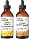 야생 & 유기농 마카 Ashwagandha Tincture 4 fl oz & Lion's Mane Tincture 4 fl oz