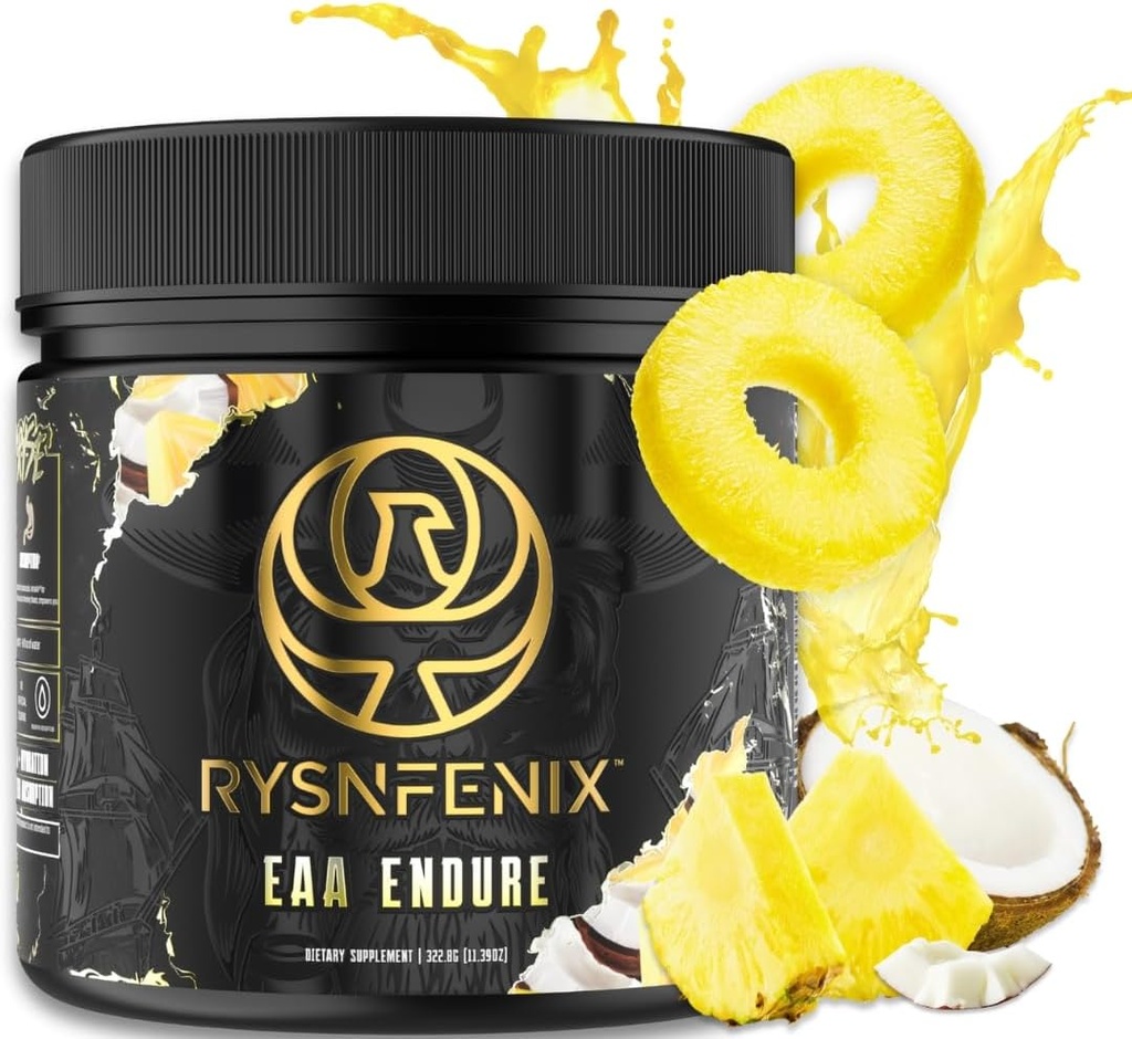EAA Endure - 11g EAA + BCAA with Astragin & Black Pepper Extract for Enhanced Amino Acid Absorption & Aquamin Electrolytes for Hydration | 25 Servings (Pina Colada)