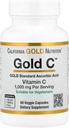 California Gold Nutrition Gold CTM, USP Grau Vitamina C, 1.000 mg, 60 Cápsulas Veggie