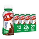 BOOST alta proteína pronto para beber bebida nutricional equilibrada, chocolate rico, 8 FL OZ (Pacote de 12)