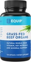Equip Foods Grass- Fed Beef Organs - 124; Grass Fed Beef - Support Heart, Kidney & Spleen Health, Detox, Digestion & Method