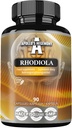 APOLLO 'S HEGEMONY Rhodiola Rosea 500 mg per kapsel - 90 vegansk kapsler - ekstrakt standardisert til 3% Salidroside - Energi og Stamina Booster - Kosttilskudd