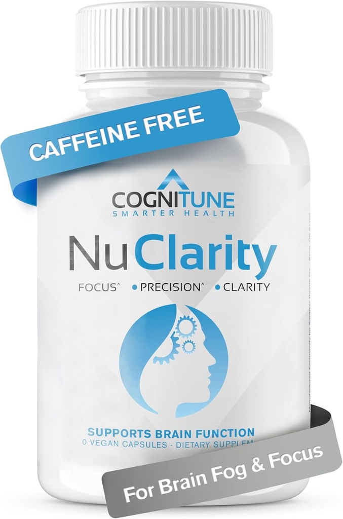 NuClarity - Premium Nootropic Brain Supplement - Focus, Energie, Geheugen Booster - Geestelijke helderheid en cognitieve ondersteuning - Ginkgo Biloba, Bacopa Monnieri, Alpha-GPC, Fosfatidylserine, Rhodiola Rosea