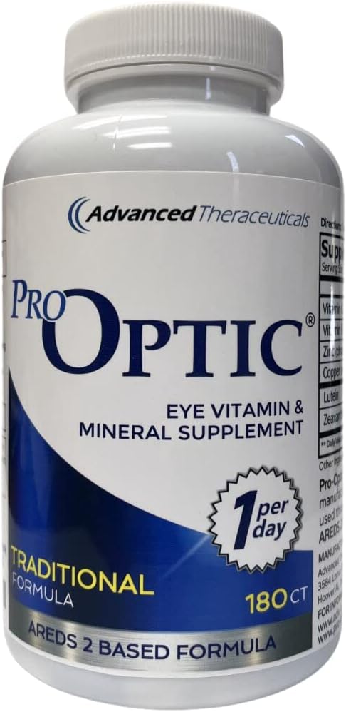 Traditional Formula (AREDS 2 Based Formula) 180 Capsules - 6 Month Supply - One Capsule Per Day