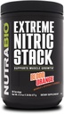 NutraBio Extreme Nitric Stack, óxido nítrico e Volumização de Célula Fórmula- 30 Servings (Sangue Laranja)