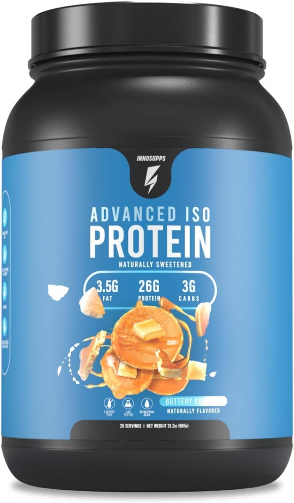 InnoSupps Advanced Iso חלבון | 100% אבקת חלבון Whey Isolate | No artificial Sweeteners