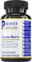 Premier Research Labs Tyrosine Matrix - L Tyrosine Suplemen, L-tyrosine 94mg Capsules untuk Dewasa, Amino Acid Pil dengan Algae Merah & Rhodiola Rosea - 90 Vegetarian Capsules