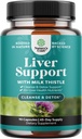 Liver Cleanse Detox & Tamir 90 Capsules - Herbal Liver Support Milk Thistle Supplements with Dandelion Root, Choline, Beetroot & Artichoke Extract