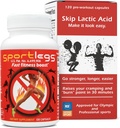SPORTLEGS Fast Fitness Boost Pre Workout meestele ja naistele, piimhappe lisand, spordi kestvuskütus, kestvuslisandid jooksjatele - NSF sertifitseeritud sport, 120-kapsli pudel, pakend 1