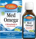 Carlson - Med Omega, 2700 mg Omega-3s Professional Strength, Heart, Brain & Vision Support, Wild Caught & Sustainably Sourced, Limon-Lime, 100 ml