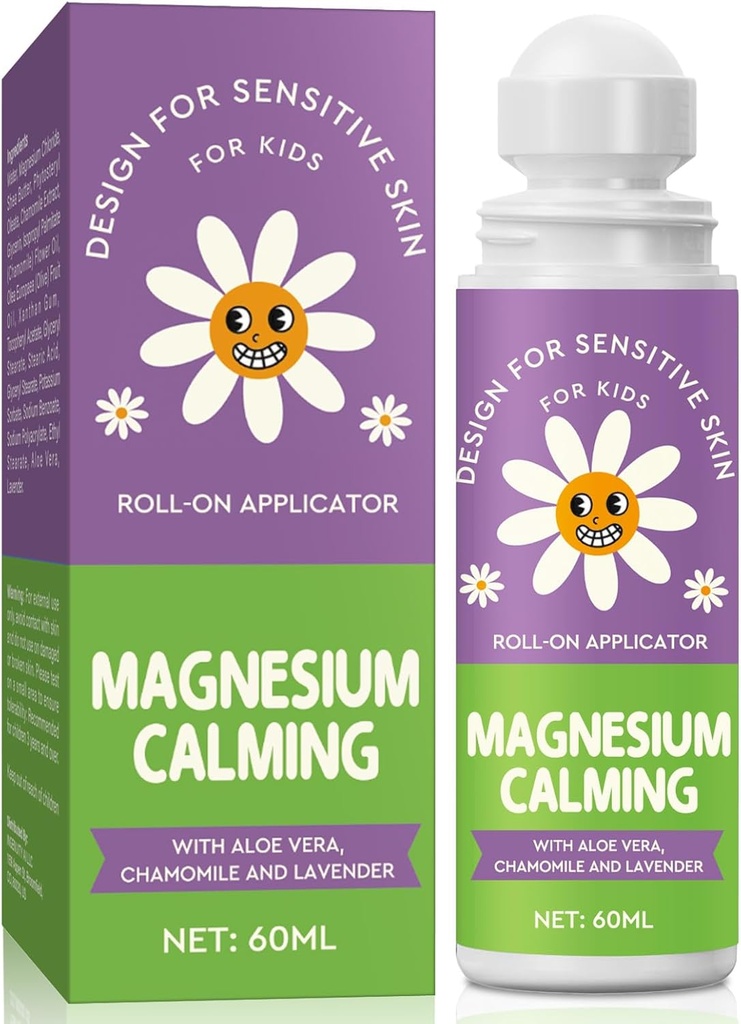 Magneesium Asukoht Lastele - Magneesium Magamiseks, Rahulik Magneesiumõli, Et Aidata Lastel Magada Öösel Ja Öösel (60ML)
