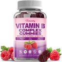 Zucchero-Free Vitamina B Complex Gummies per le donne - Vegan b Vitamine Complesso con Methyl B12, Methyl Folate - Plus Vitamin C, Zinco, Inositol - Supporta energia, Immune, capelli sani, pelle (60 Conte)