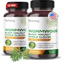 Wormwood Black Walnut Hele Cloves Ginger - Støtte Digestion Wellness, Liver Cleanse, Joints Helse - 120-dagers Supply - Laget i USA