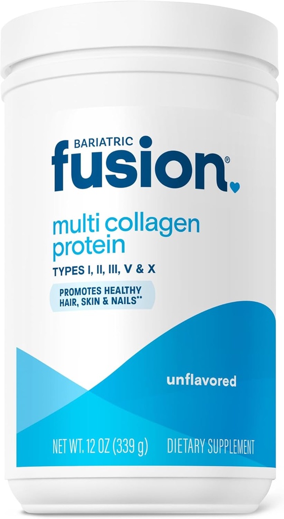 Fusion bariatrique Non aromatisée Multi Collagène Protéine Poudre de Collagène Hydrolysée Peptides Poudre Plus Complexe de soutien articulaire de MSM et Glucosamine de type 2