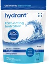 Hydrant-Bulk Hidration Powder, Unfeared, 50 Servis Cepat Akting Electrolite Rehydration Powder - Zero Sugar Flavorless Drink for Daily Use, Travel & Workout
