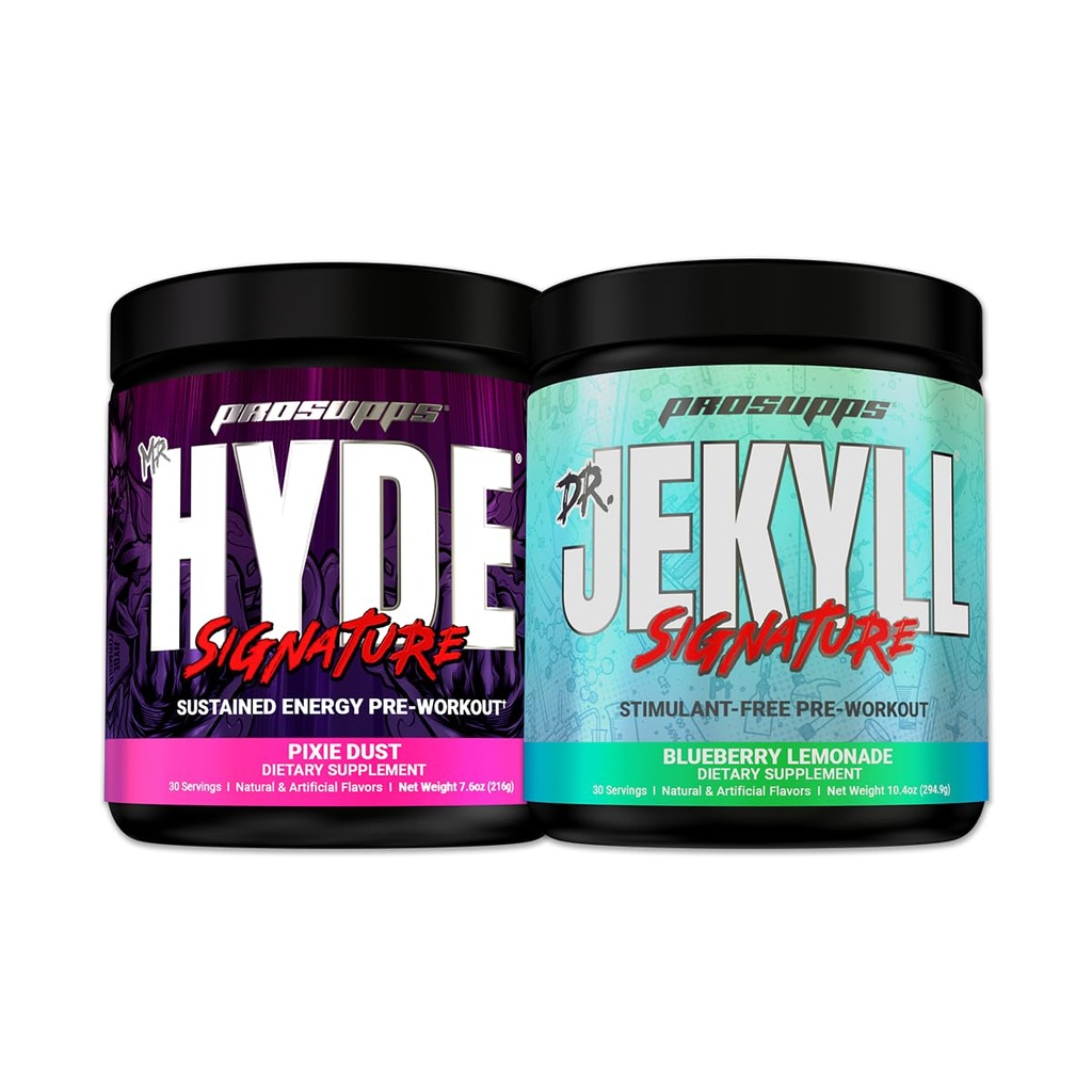 PROSUPPS Mr Hyde Signature 30-Serve Pixie Dust dan Dr Jekyll Signature Blueberry Lemonade
