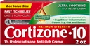 Cortizone-10 Максимална сила Ultra Sooting Ich Relief Cream, 1% Hydrocorthin, Fast-Acting, Anti-Ich Cream for Bug Bites, Обрив, Екзема, Псориазис, Poison Ivy, Oak, Sumac & More, 2 oz