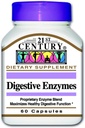 המאה ה-21 Enzymes כמוסות Enzymes, 60 Count (Pack of 2)