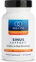 Equilife Sinus Support Supplement com Berberine, NAC, raiz de alcaçuz e mistura rica de ervas antioxidantes, fórmula baseada em plantas para equilíbrio sazonal, sem glúten, sem soja e lacticínios, 20 Servings