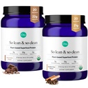 Ora Organic Vegan Protein Powder Vanilla Chai & Chocolate Bundle: 21g Plant Based Protein Powder, Vanilla Chai Flavor, 20 Servings + 22g Plant Based Protein, Chocolate Flavor, 20 Servings
