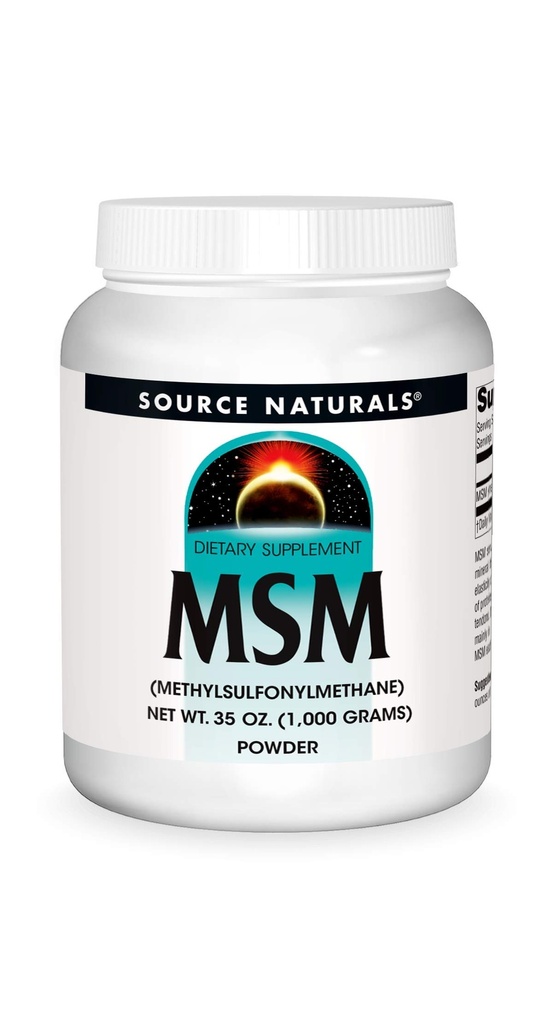 Source Naturals MSM (Methylsulfonylmethane) Net WT. 35 Ounce (1,000 Grams) - Powder