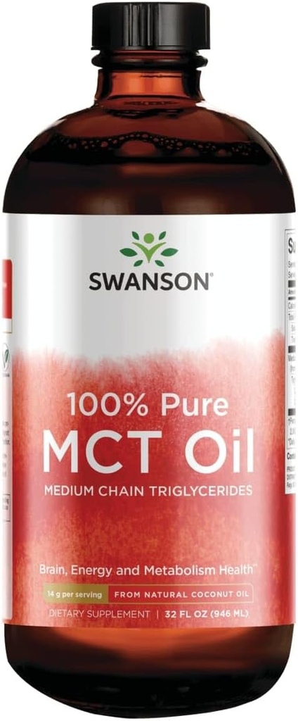 Swanson 100% čistý Mct Oil 32 fl Ounce (946 ml) Liquid