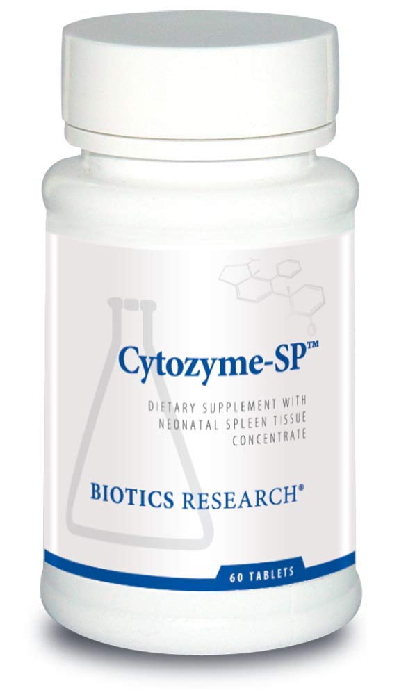 BIOTICS RESEARCH Cytozyme SP Neonatal Spleen, Supports Healthy Iron and Bilirubin Levels, Provides Immune Support, Supports Spleen Function, SOD, Catalase, Potent Antioxidant Activity 60 Tablets