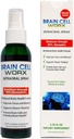 #1 Brain Health Booster in A Spray - Migliorare la messa a fuoco e la memoria - Brain Cell Worx (Sublingual), All Natural - Pure Highest Grade Ingredients Alpha GPC (Choline), Ginkgo e Resveratrol