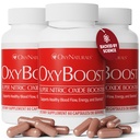 OxyBoost Nitric Oxide Supplement for Men & Women - Supports Circulation, Heart Health, Energy, Mental Clarity & Blood Flow - Natural Formula with Vinitrox - 180 Capsules (Pack of 3)