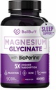 Magnezyum Glycinate 400 mg - 5X Yüksek Abvitamin - Stres Yardımı, Uyku, Kemik Sağlığı - %100 Chelated - Pure Magnezyum Supplement - 90 Veggie Capsules