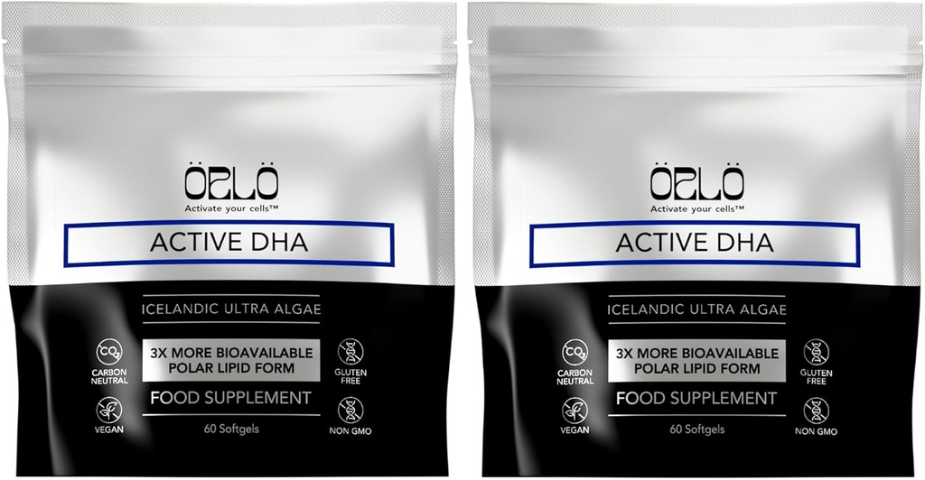 Orlo DHA – Vegan DHA Supplement (EPA & DHA) – Omega 3 Fish Oil & Krill Alternative – Plant-Based Omega-3 Algae Oil – Brain & Heart Support (120 Mini Burpless Softgels)